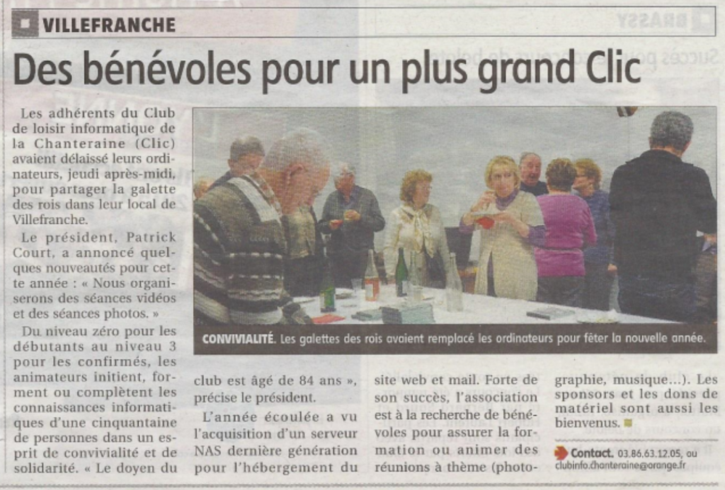 Article du 20-01-2015